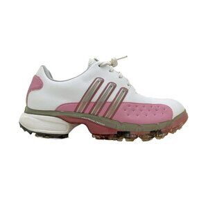 adidas Golf Shoes Cleats Womens Powerband Chassis Adiprene Traxion Pink Size 7.5